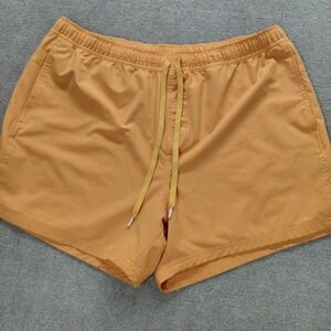Alpine Design Mens XL Orange Mesh Lined 5" Pull-On Nylon Shorts Beach Outdoor